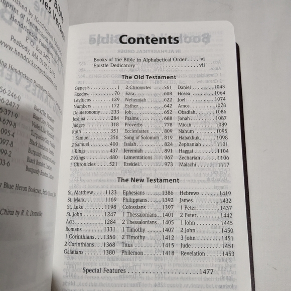 KJV Personal Size Giant Print Reference Edition Bible Hendrickson Bibles - Picture 13 of 14